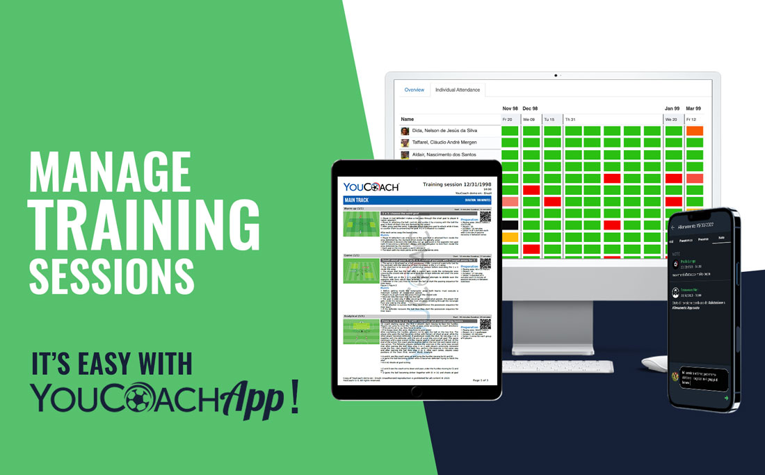 How to manage training sessions: be ready to take the field and track attendance