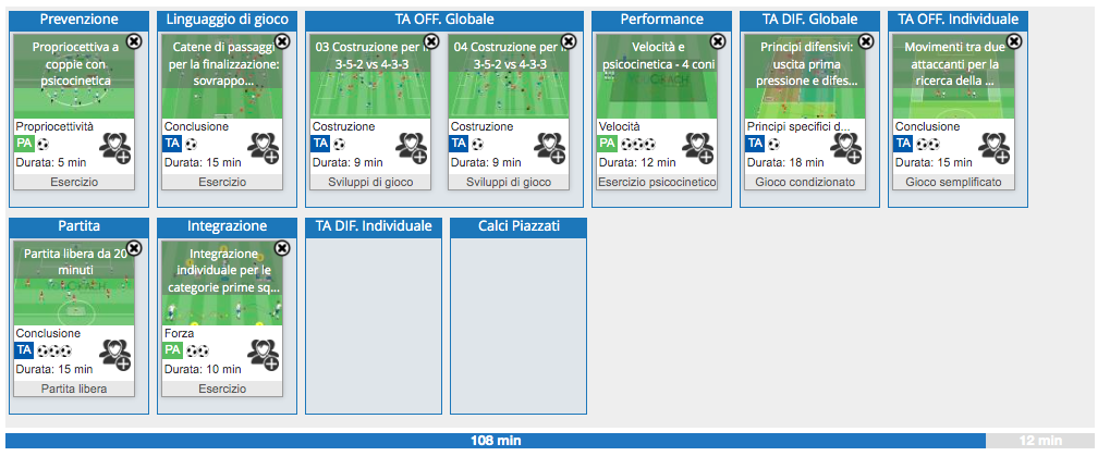 Stagione completa 3-5-2-Allievi-Giovanissimi-struttura-allenamento